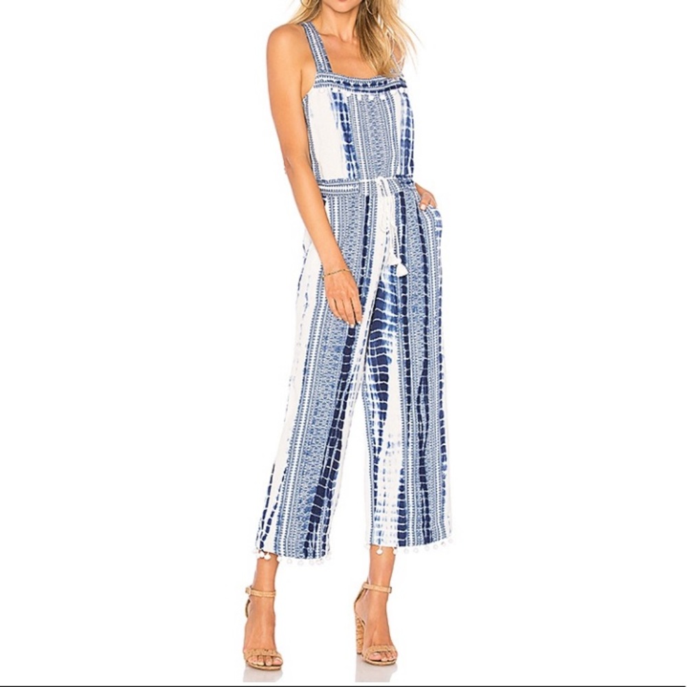 NWT Saylor Gloria Jumpsuit in Blue & White, XS